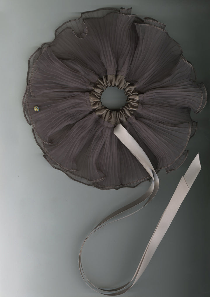 GRAY ORCHID SCRUNCHIE