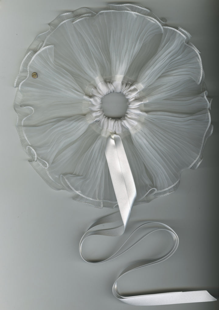 WHITE ORCHID SCRUNCHIE