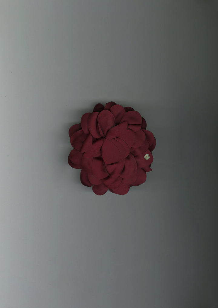 RED DAHLIA SCRUNCHIE