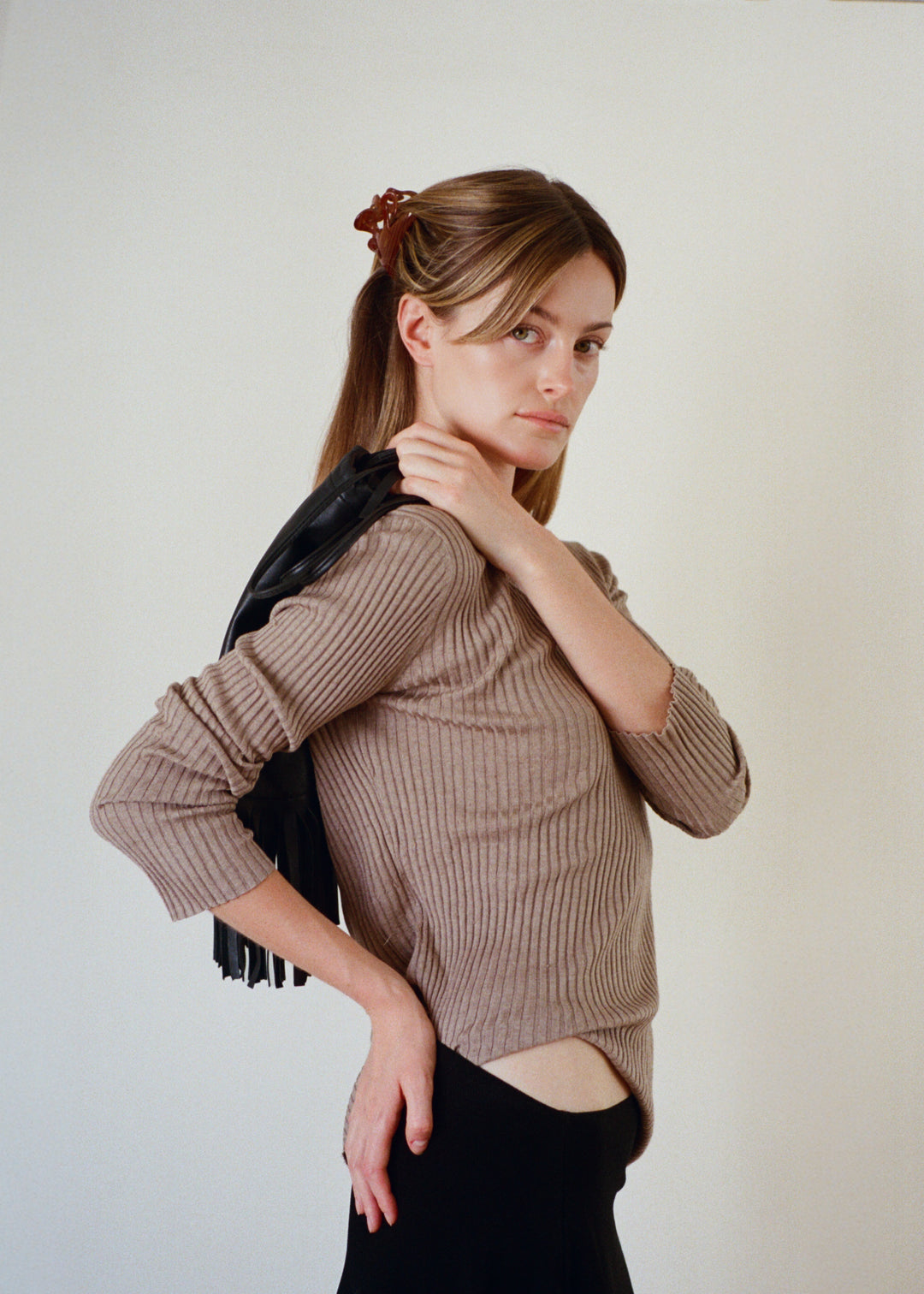 Itaya Fringe Leather Bag