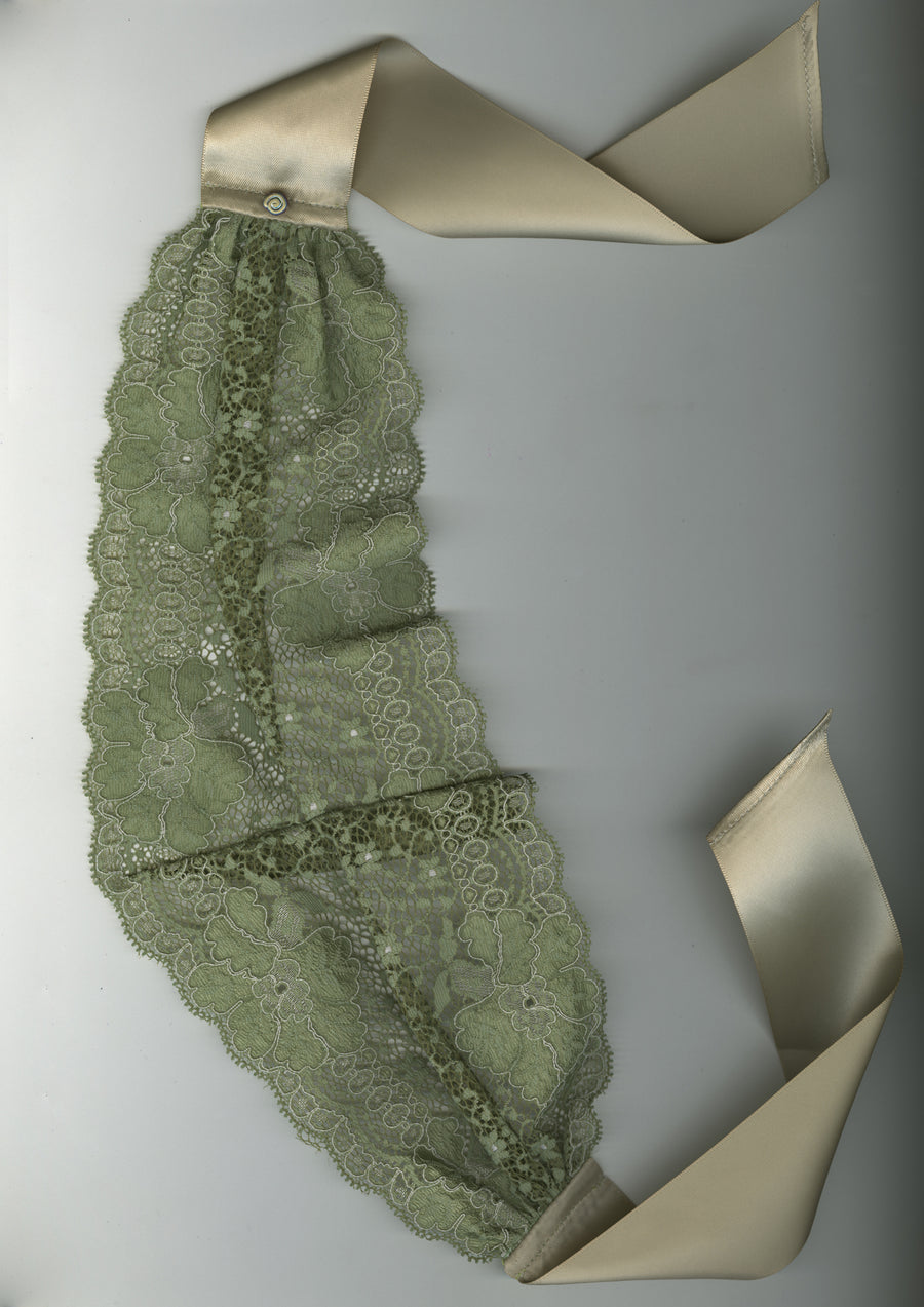 Merrma Stretch Lace Hair Bandeau, Bandana, Headpiece. Made in Paris sustainably.