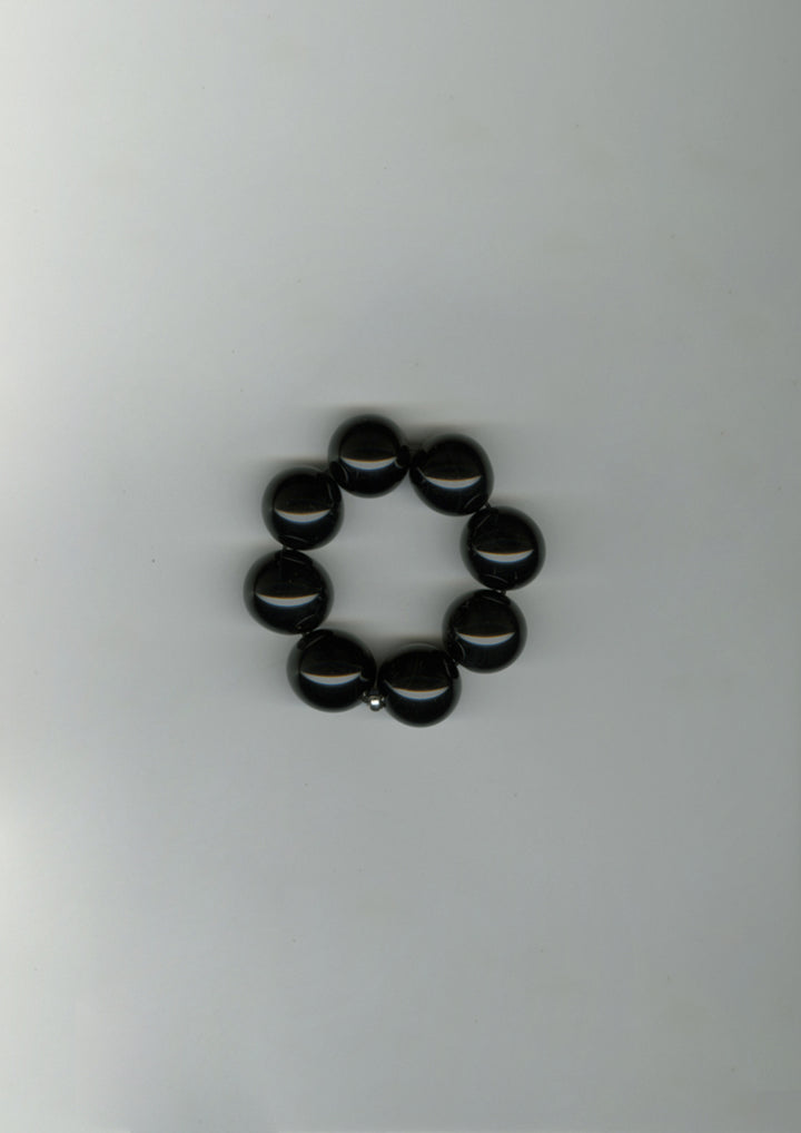 Black Agathe Agate Hair Cuff
