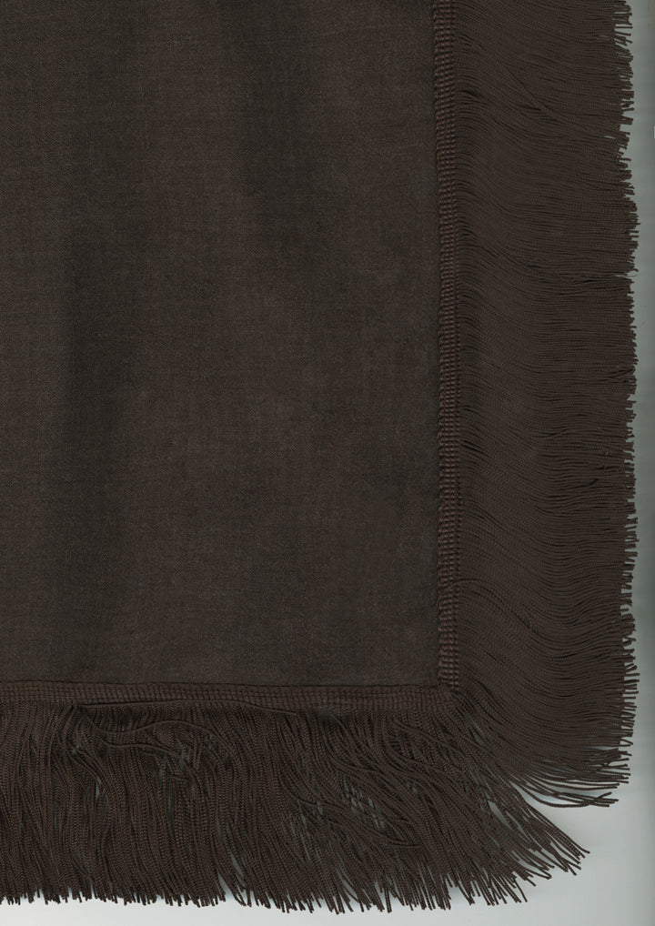 Brown Cedar Suiting Poncho