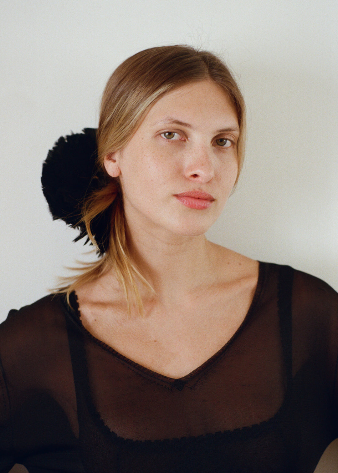 Astilbe Feather Scrunchie