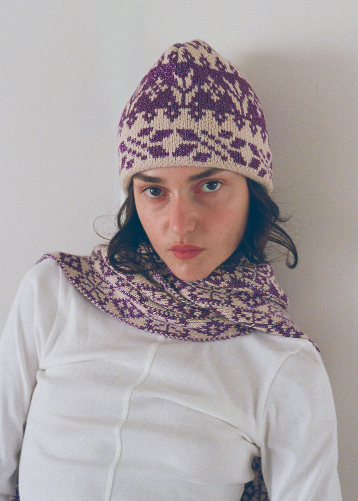 PURPLE LAILA BEANIE