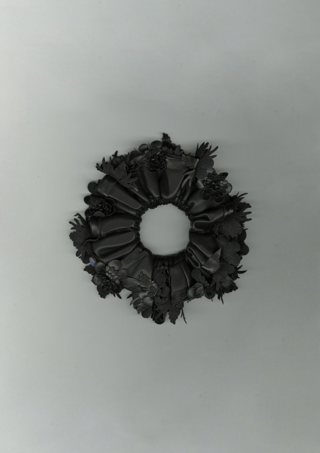 Garden Leather Scrunchie