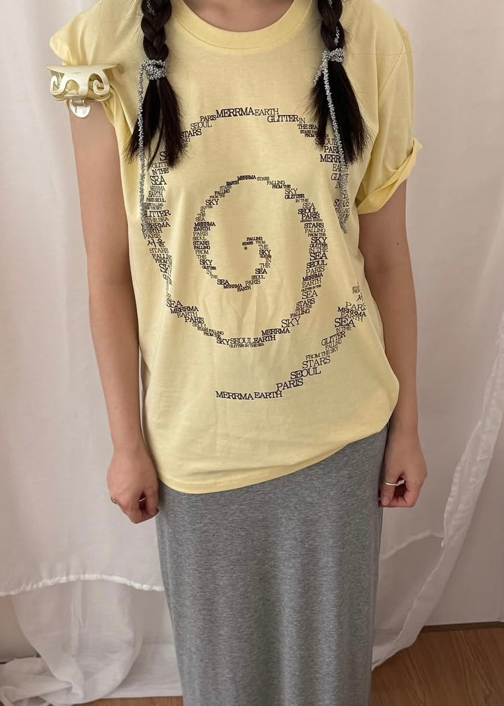 BUTTER SPIRAL SOUVENIR T-SHIRT