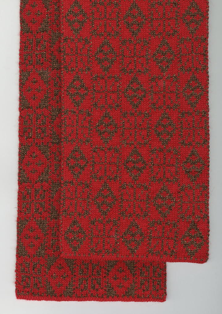 RED LAILA SCARF