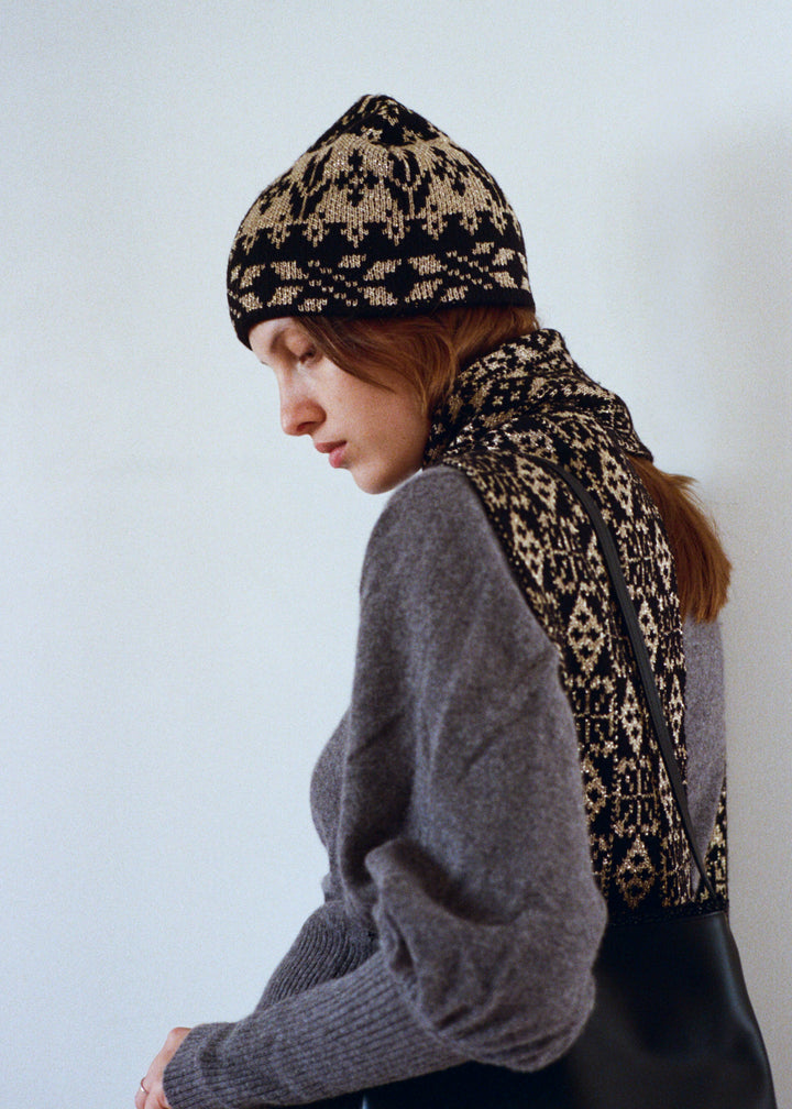 GOLD LAILA BEANIE