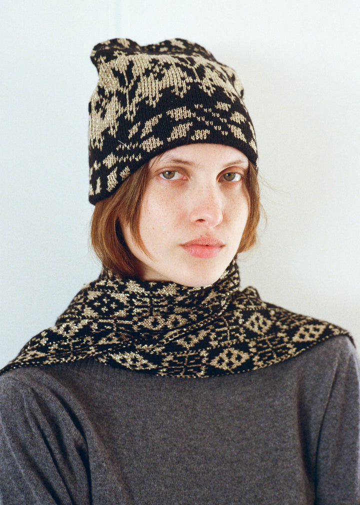 GOLD LAILA BEANIE