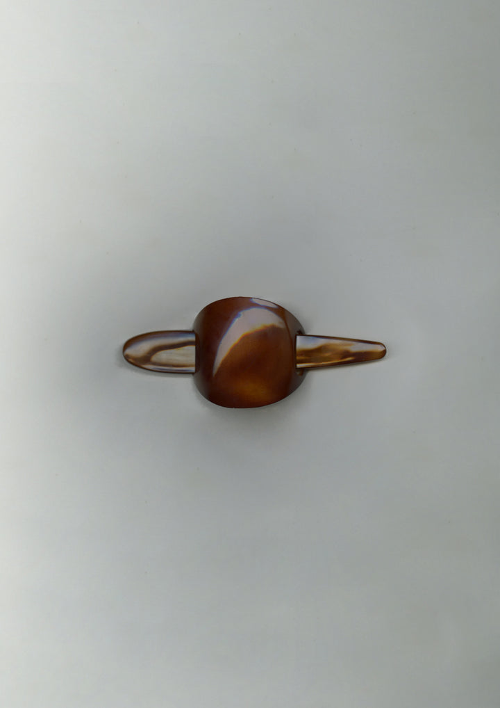 Tortoise Jupiter Oval Hair Pin