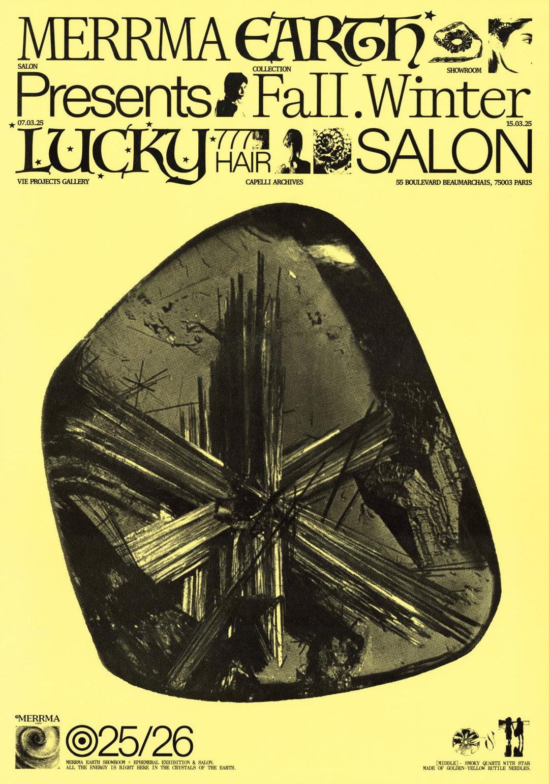 YELLOW QUARTZ LUCKY POSTER