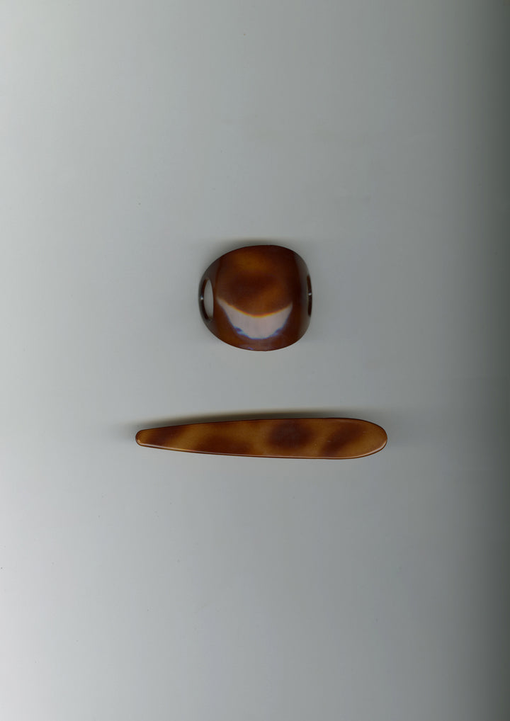 Tortoise Jupiter Oval Hair Pin