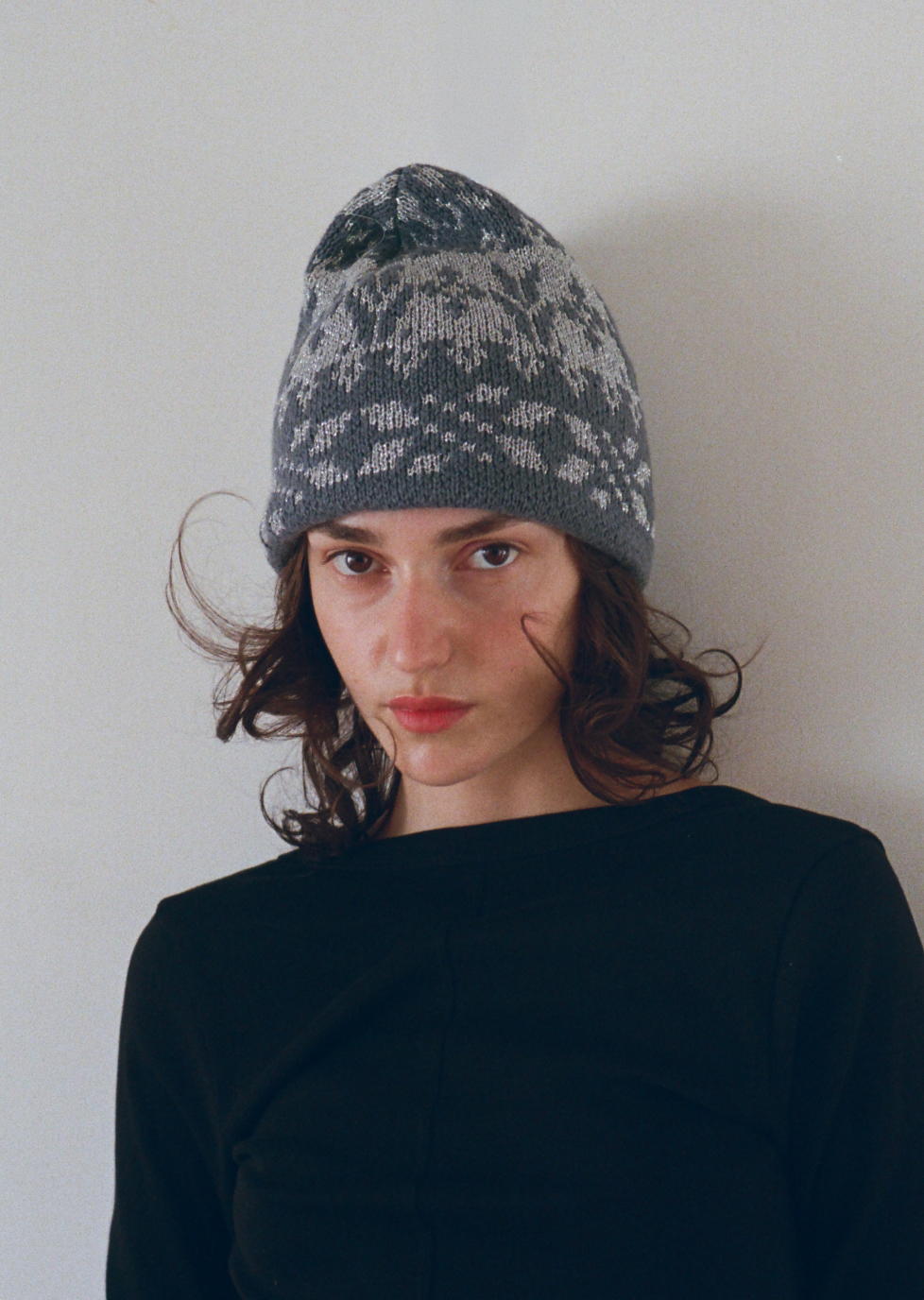 SILVER LAILA BEANIE