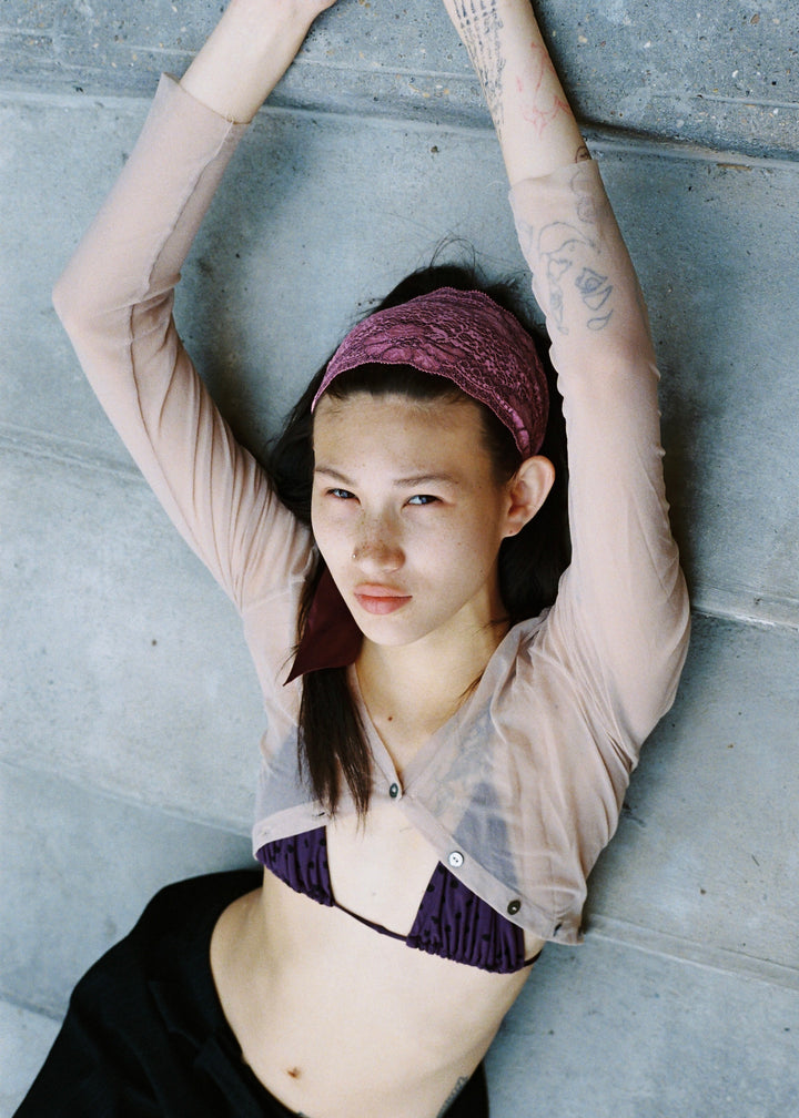 Amethyst Lace Bandeau – Merrma, handmade in Paris