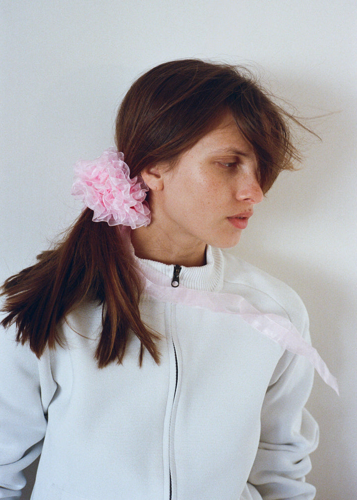 Aurelia Ruffled Organza Scrunchie – Merrma, handmade in Paris