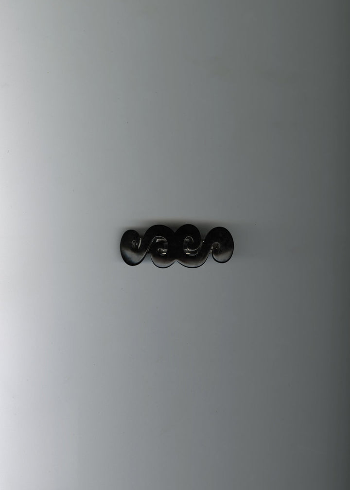 Black Cheyenne Spiral Barrette – Merrma, handmade in Paris