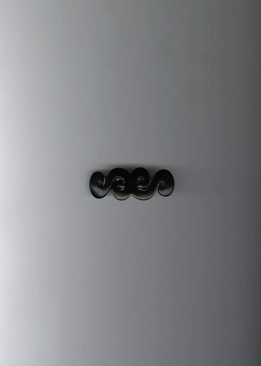 Black Cheyenne Spiral Barrette – Merrma, handmade in Paris