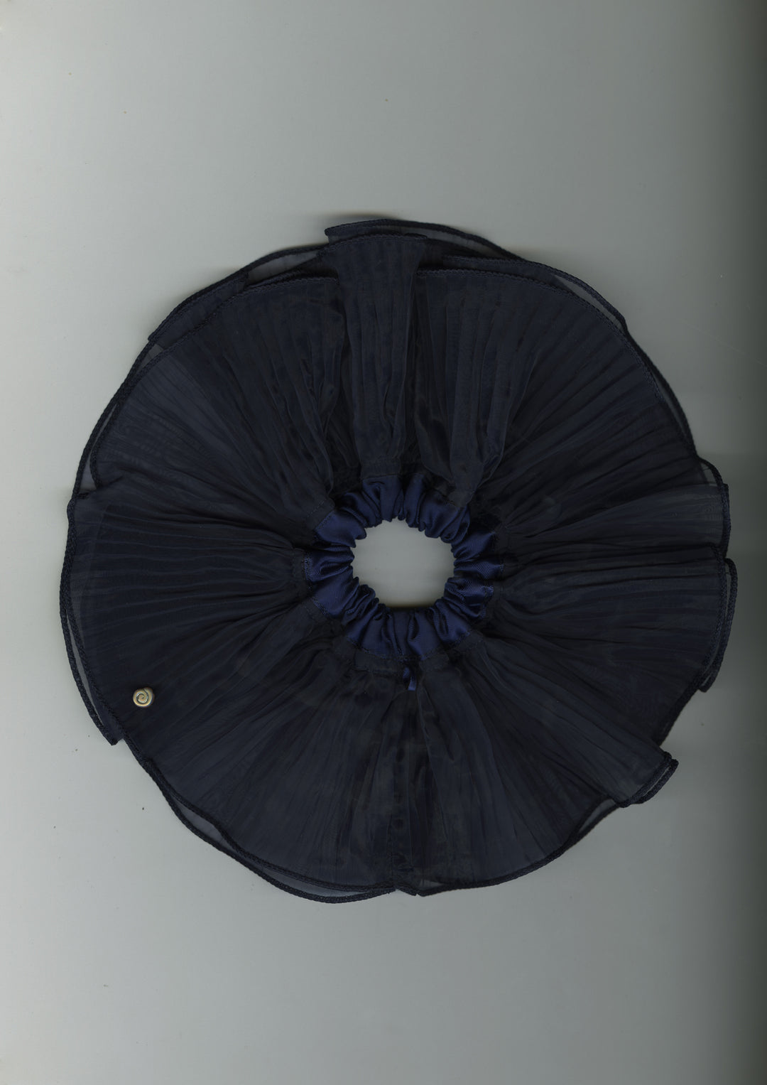 Blue Orchid Pleated Organza Scrunchie – Merrma, handmade in Paris