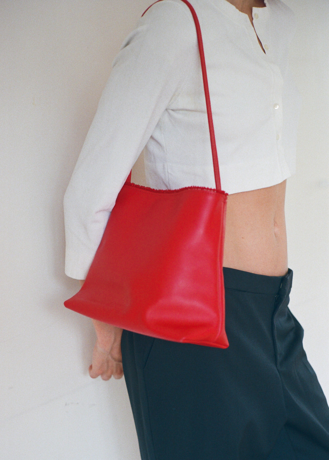 Cinnabar Beaded Leather Shoulder Bag – Merrma, handmade in Paris