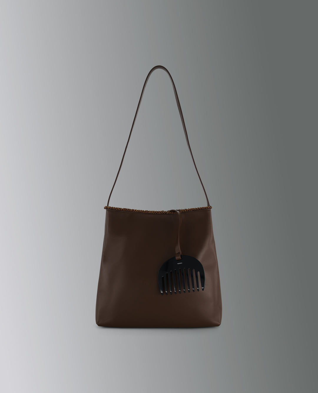 Gembone Beaded Leather Shoulder Bag – Merrma, handmade in Paris
