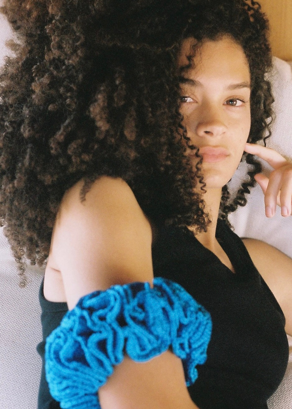 Hyacinth Crochet Flower Scrunchie – Merrma, handmade in Paris