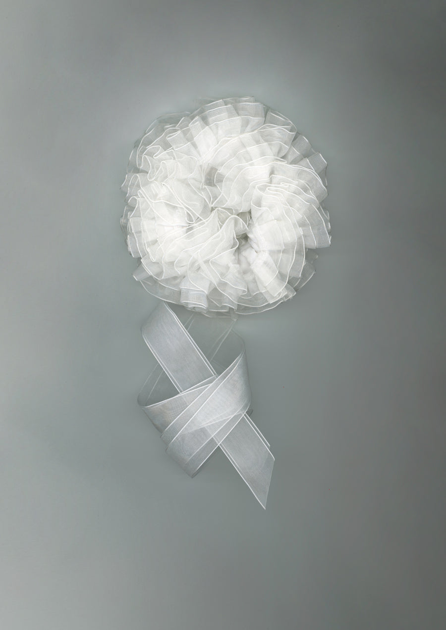 Moon Ruffled Organza Scrunchie – Merrma, handmade in Paris
