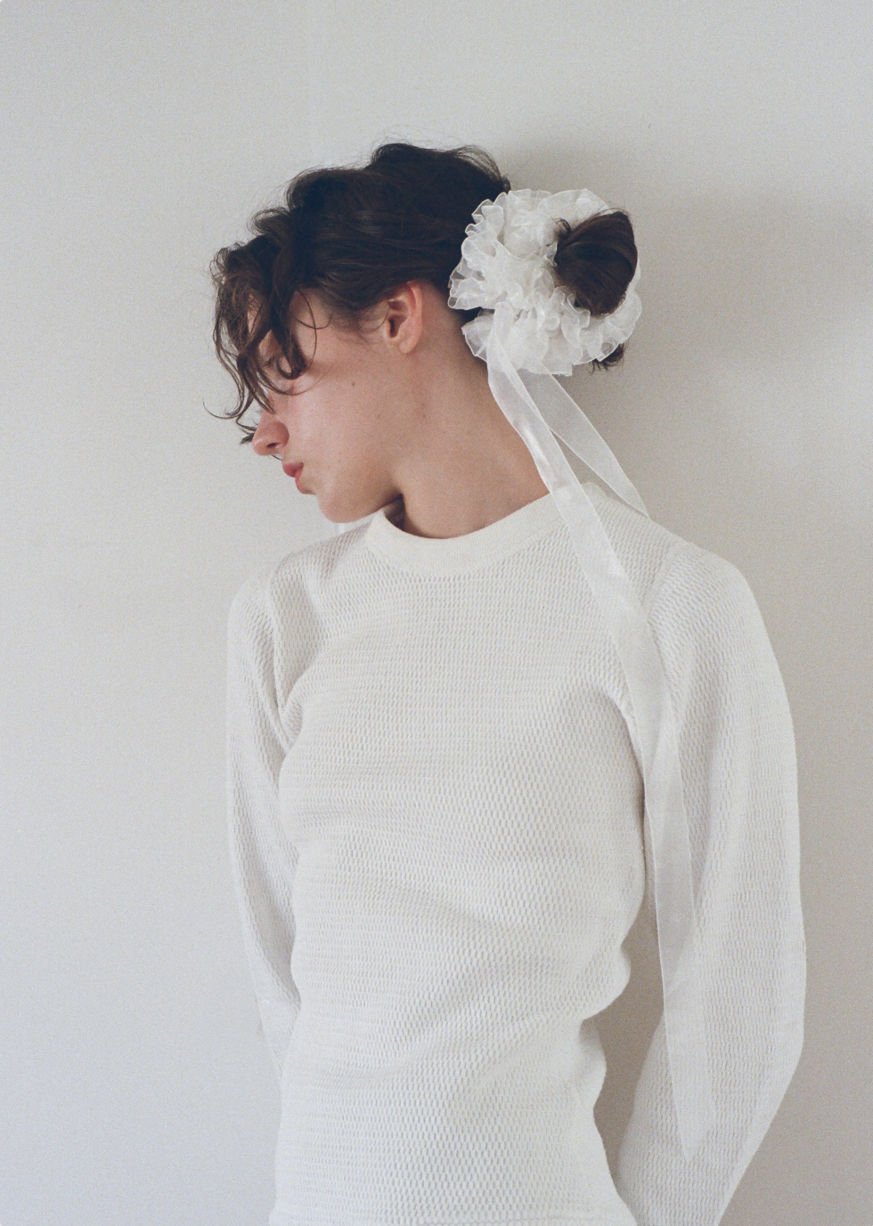 Moon Ruffled Organza Scrunchie – Merrma, handmade in Paris