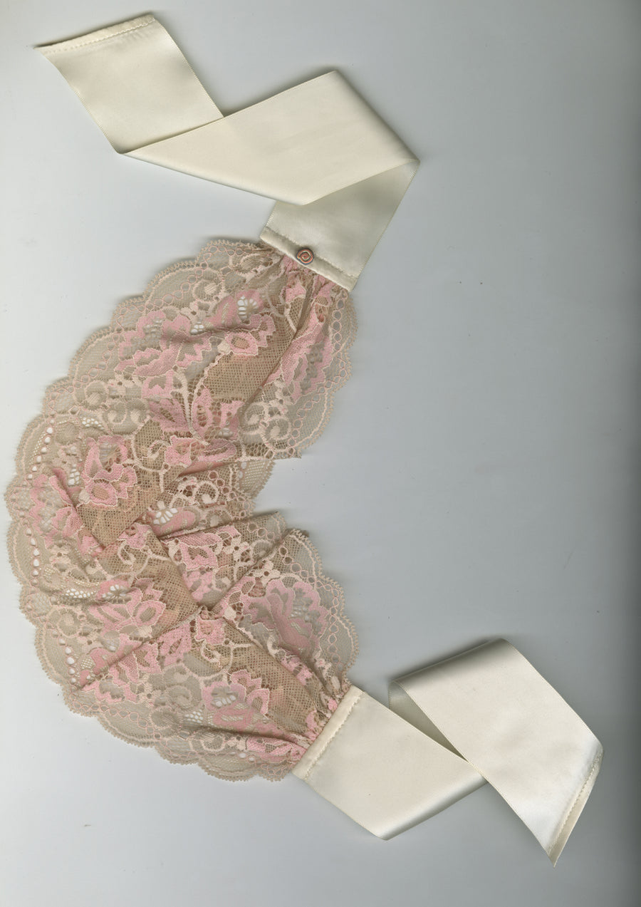 Morganite Lace Bandeau – Merrma, handmade in Paris
