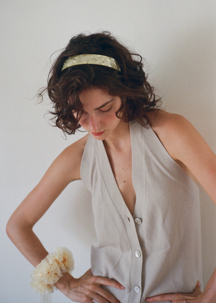 Nomura Ruffled Organza Scrunchie – Merrma, handmade in Paris