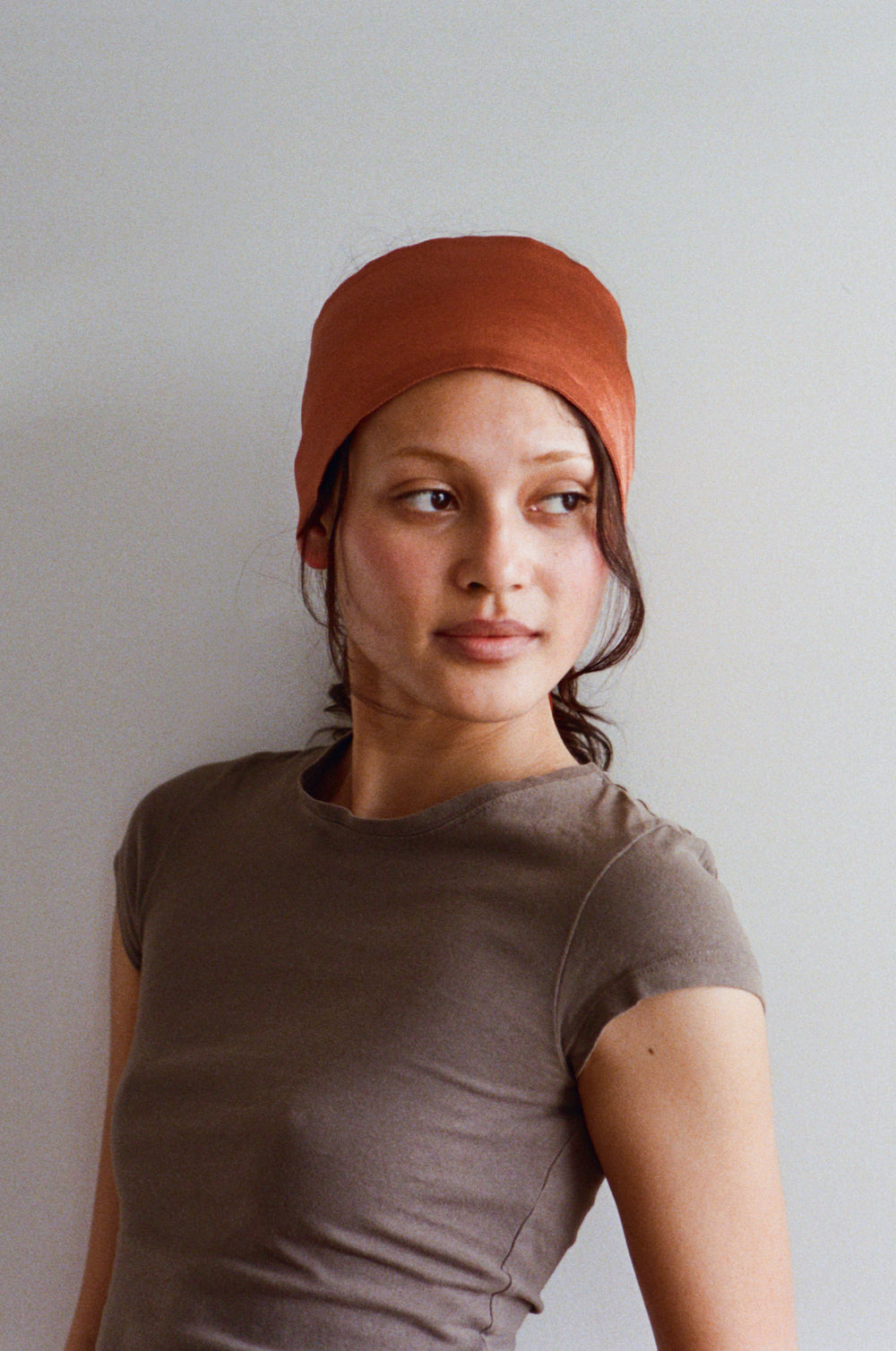 Rust Silky Froisse Headband – Merrma, handmade in Paris