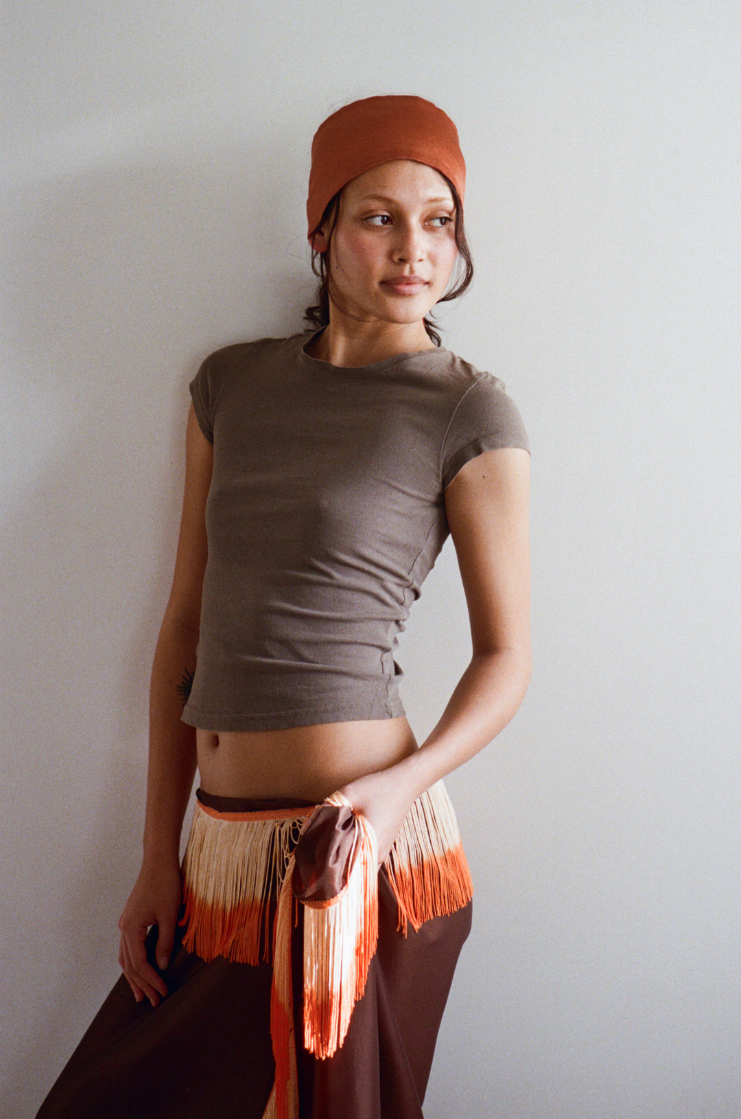 Rust Silky Froisse Headband – Merrma, handmade in Paris