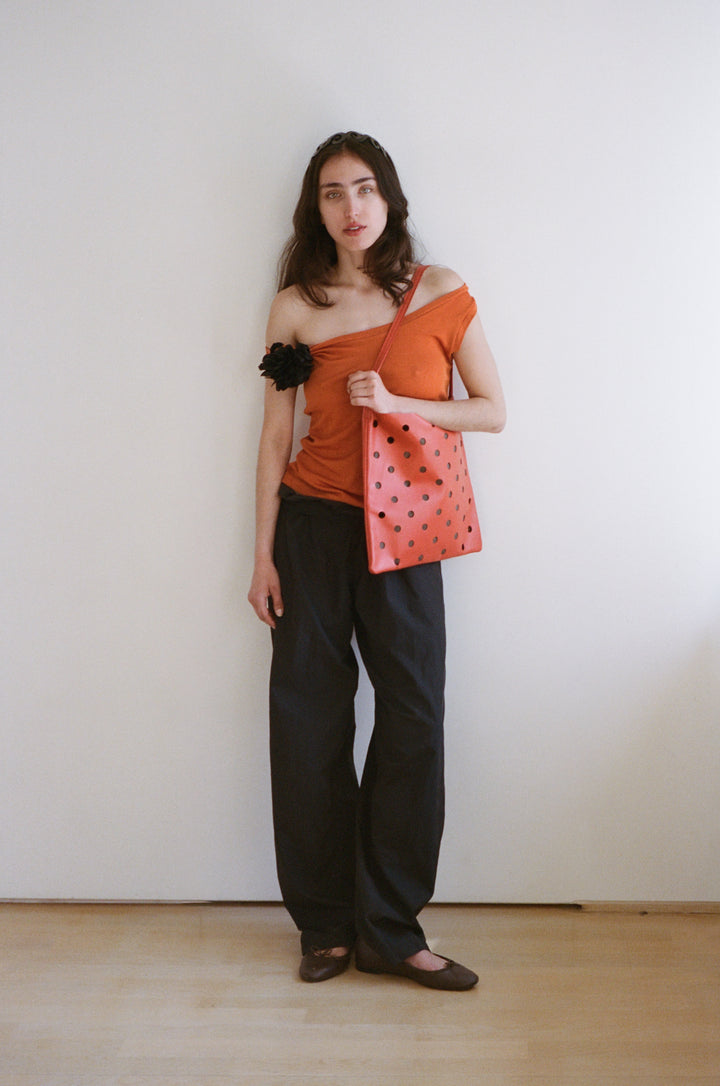 Salvinia Perforated Leather Bag – Merrma, handmade in Paris
