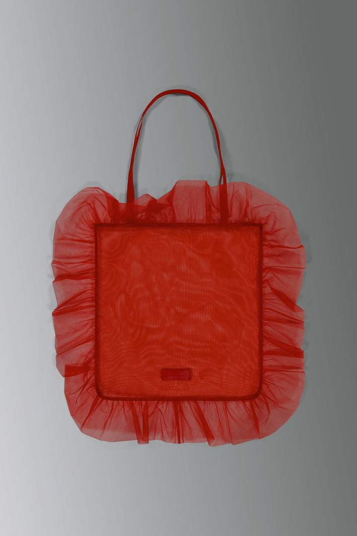 Scarlet Mesh & Organza Tote Bag – Merrma, handmade in Paris