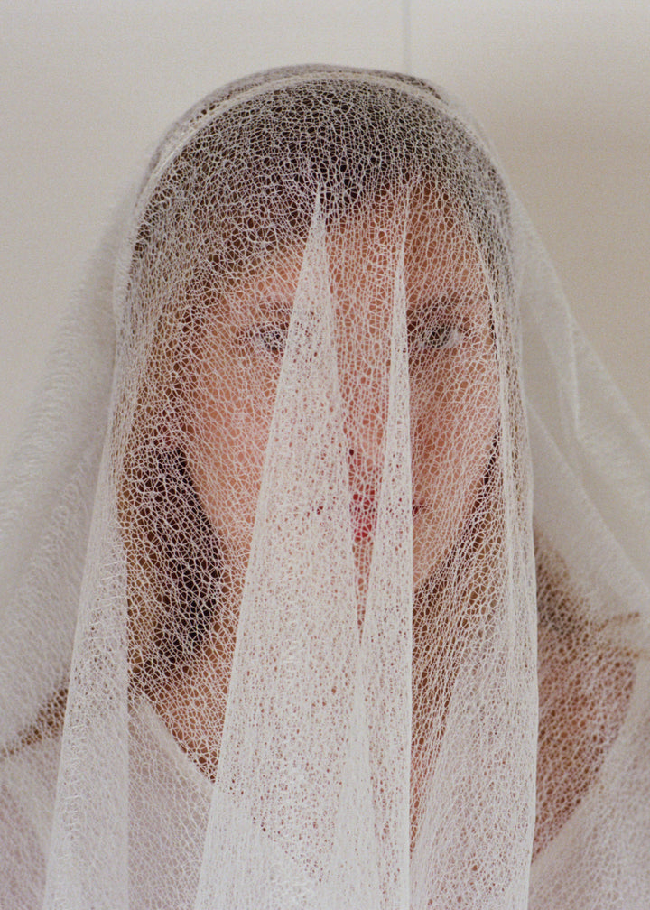White Whisper Lace Veil – Merrma, handmade in Paris