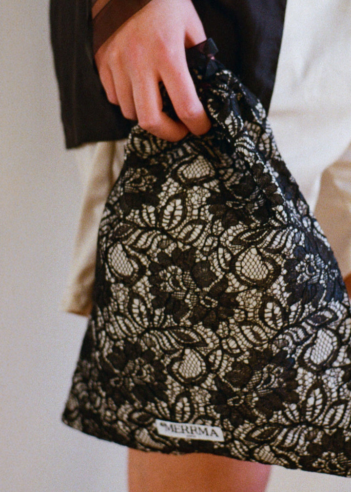 Zinnia Lace Pouch Bag – Merrma, handmade in Paris